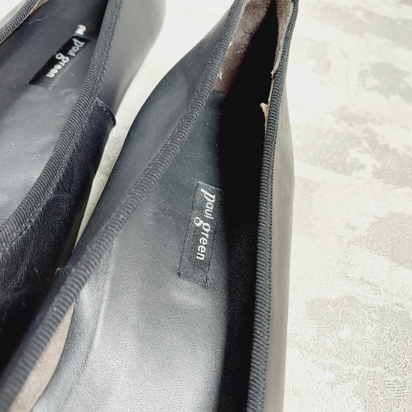 Paul Green Round Toe Black Slip ON Ballet Flats H703 - Picture 10 of 11